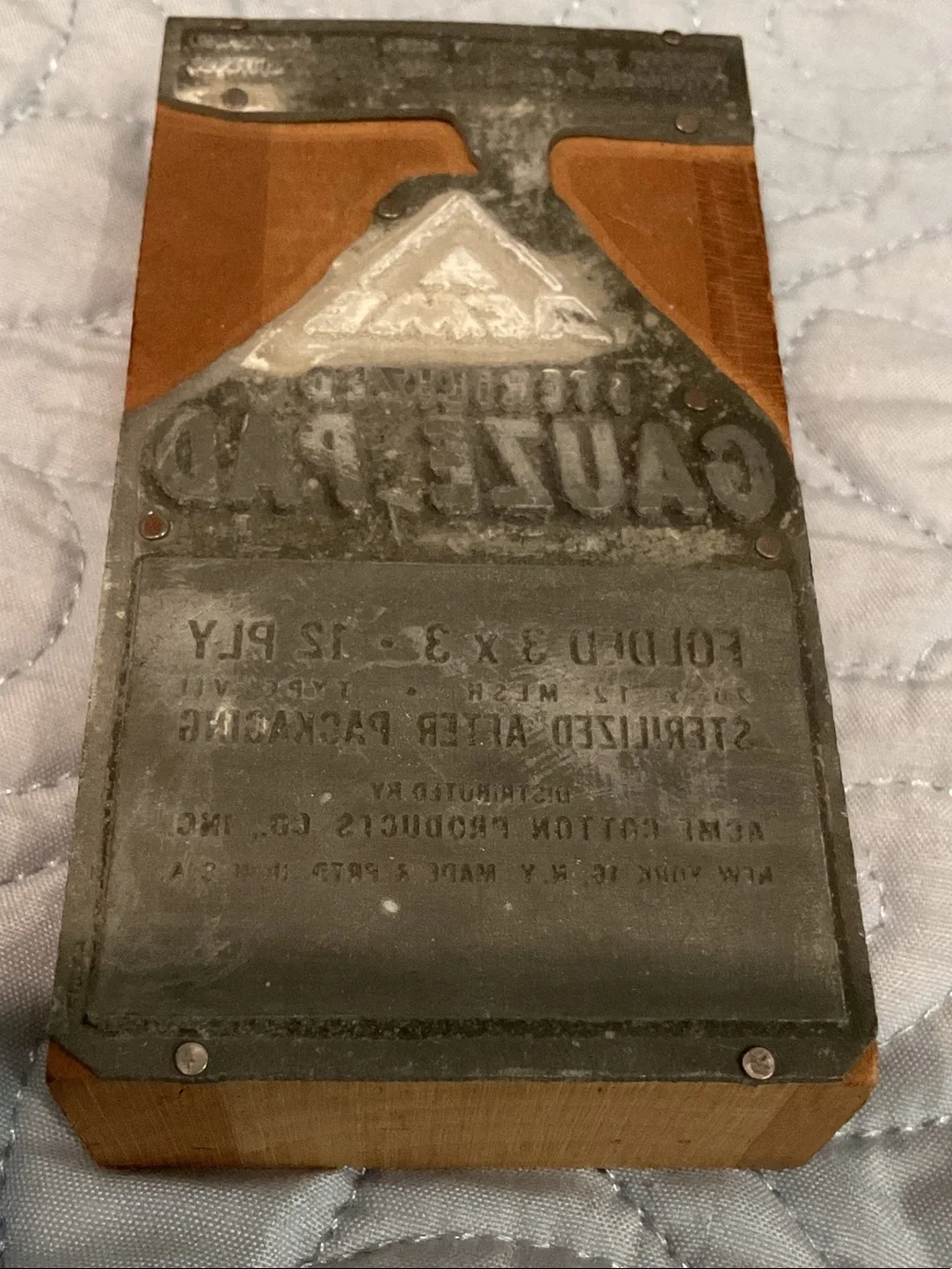 Vintage printing stamp.